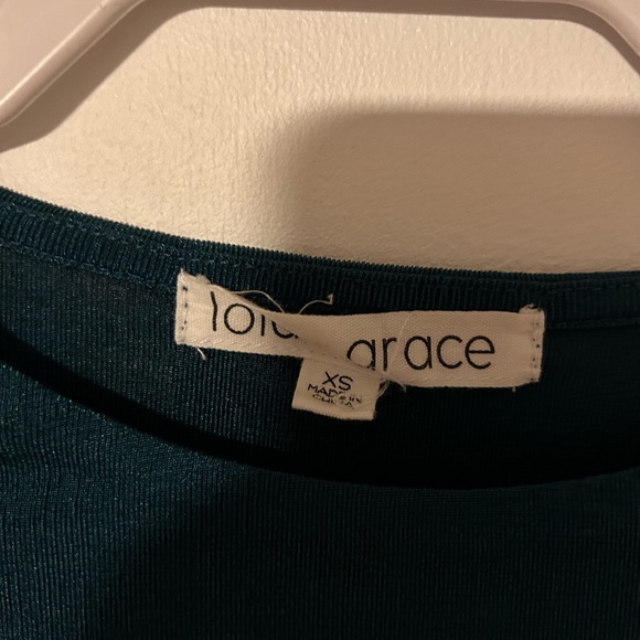 Teal long sleeve going-out top - Picture 5 of 5